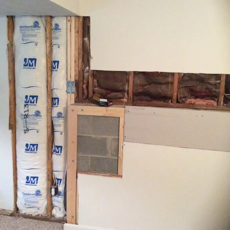Wall insulation replacement during Contents Cleaning & Restoration in Orange
